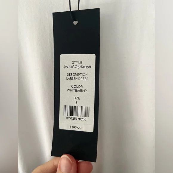 BID Veronica Beard Larsen Dress Two-tone White / Green Dress, Small - Picture 7 of 9